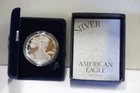 1998 W US Proof Silver Eagle $1 Original Box/Coa...
