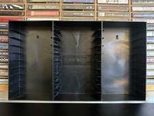 Black Cassette Rack For 30 Tapes Small Plastic Shelf CAN HANG ON WALL Mount