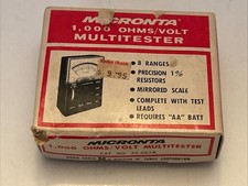Vintage Radio Shack - Micronta 22-027B 1,000 OHM AC/DC Multi-tester Multimeter