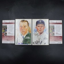 Happy Chandler/Joe Sewell Signed Perez-Steele Hall Of Fame Lot JSA ZJ22714