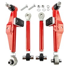 4x Front Lower Control Arms High Angle Tension Rods for Nissan 240SX S14 1989-94