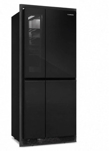 Furrion Built-In 4-Door French Door Refrigerator, Black, Frost-Free 15-20 ft³