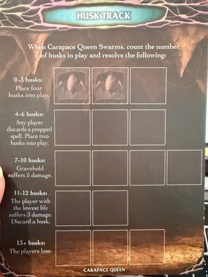 REPLACEMENT Carapace Husk track mat Aeon's End Second Edition Indie Action Phase