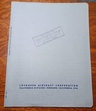 1952 Grumman Lockheed F9F-2 Aircraft Original...