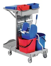 EVO-Products Reinigungswagen Poly II 970 x 680 x 1110 2 x 15l