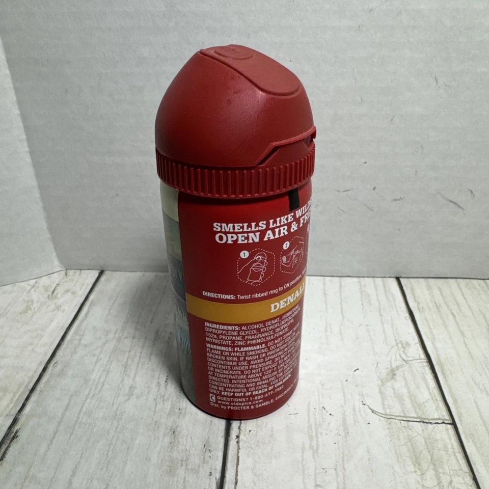 Old Spice Denali 身体喷雾,4 盎司 已停产 难以找到 新鲜系列 — 第 4/4 张图片