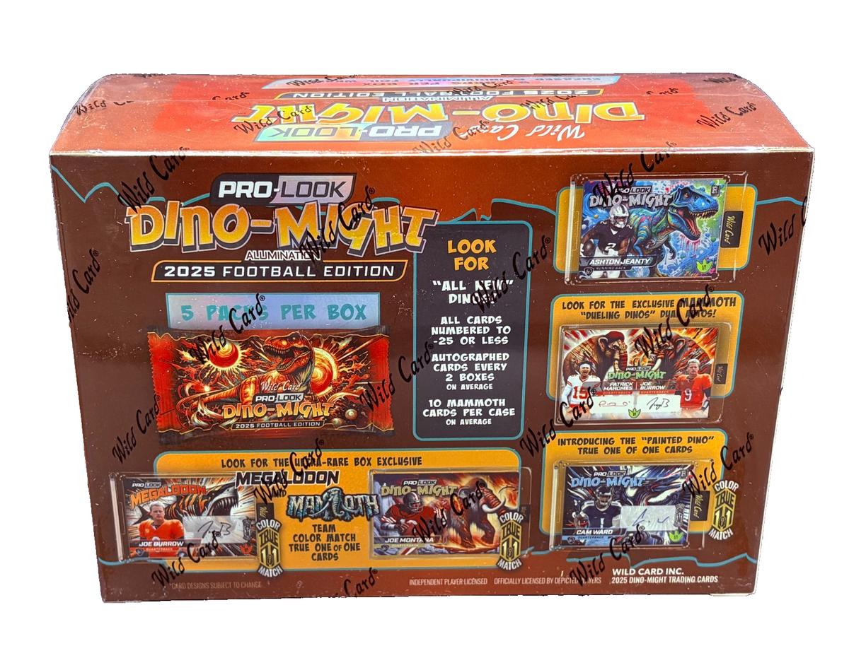 2025 Wild Card Dino-Might Pro-Look Football Hobby Box (Factory
