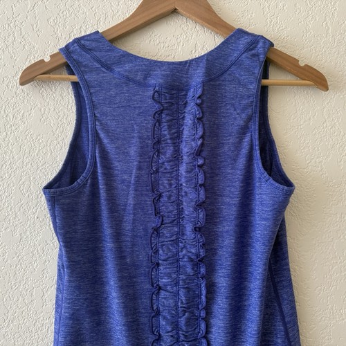 Débardeur femme Lululemon Dash taille 6 bleu froncé dos stretch - Photo 6/10