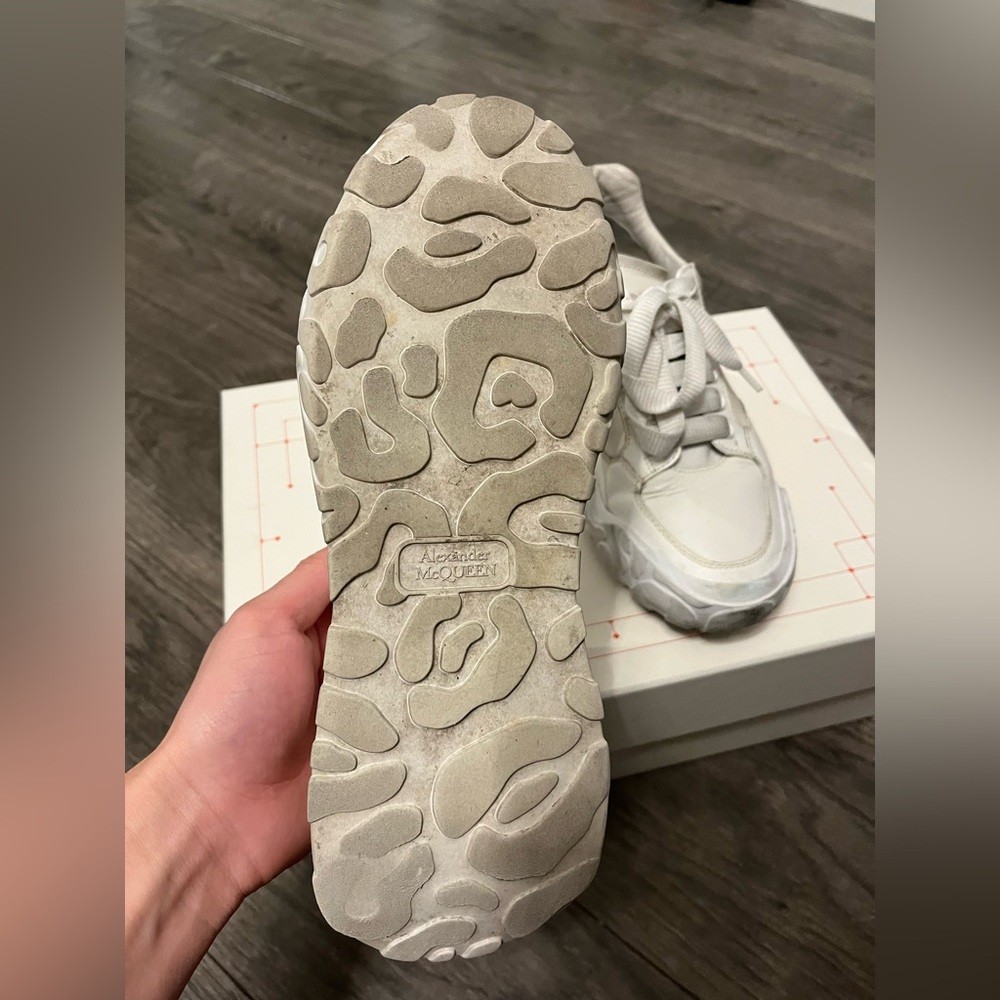 Alexander McQueen Cream Sneakers image 6