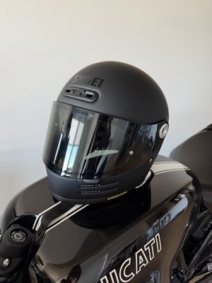 Shoei Glamster Motorcycle Helmet Matte Black Size Large Brand New