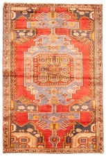 Vintage Hand-Knotted Area Rug 41 x 61 Traditi...