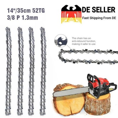 4x Sägekette 35cm für Bosch AKE 35, AKE 35 S, AKE 35-17 S Elektro Kettensäge~