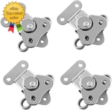 Heavy Duty Stainless Steel Latch for Flight Cases and Equipment Boxes 4 Pack