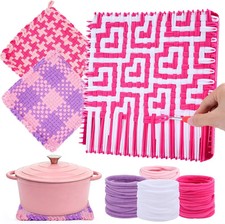 Pro 10 Inch Potholder Loom Kit for Kids  Beginners, Large Weaving Loom Crafts f
