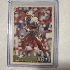 1993 Bowman John Lynch Rookie Card #298 Tampa Bay. rookie card picture