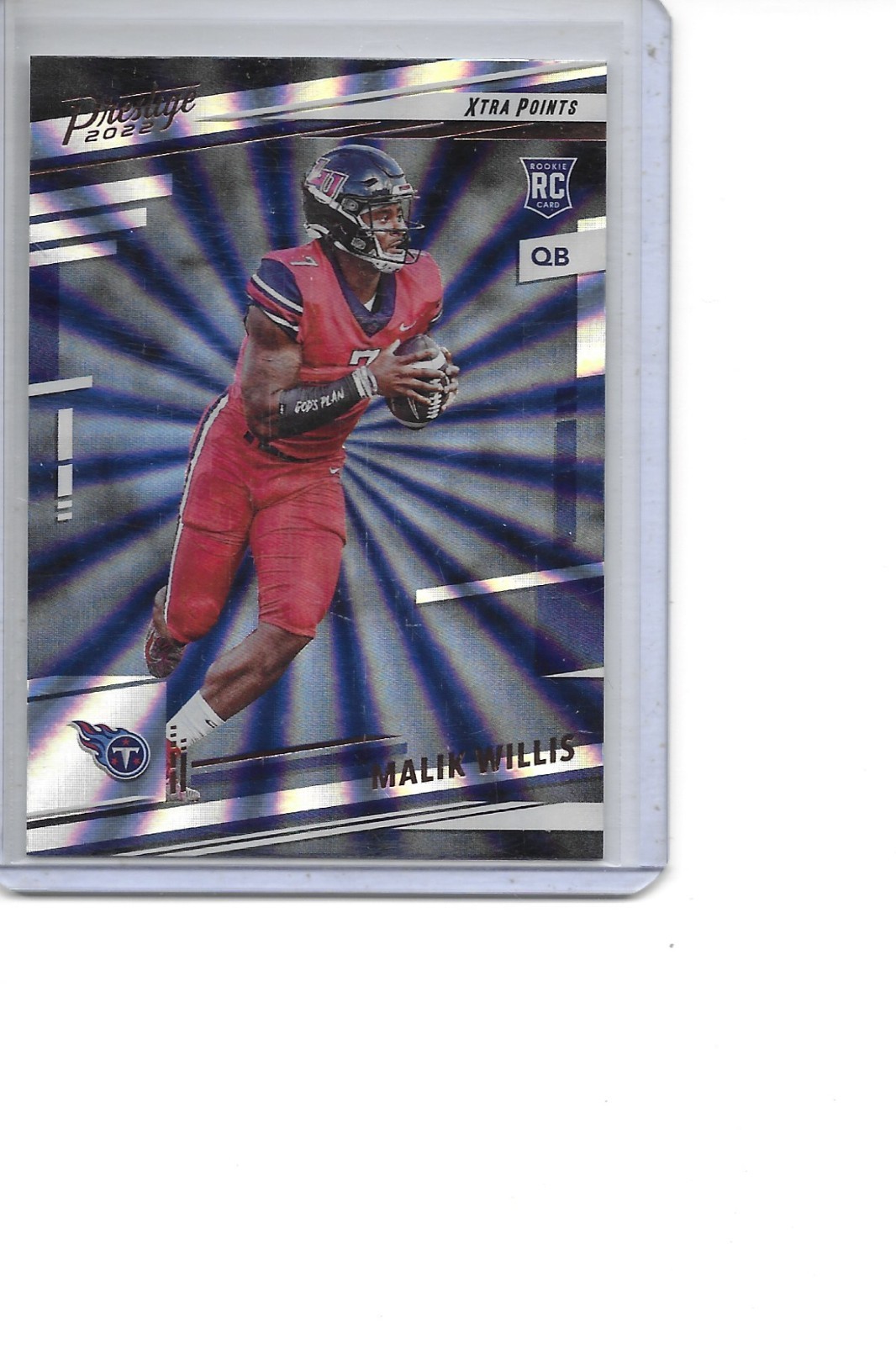2022 Prestige Malik Willis Sunburst Rookie Tennessee Titans Football Card #303