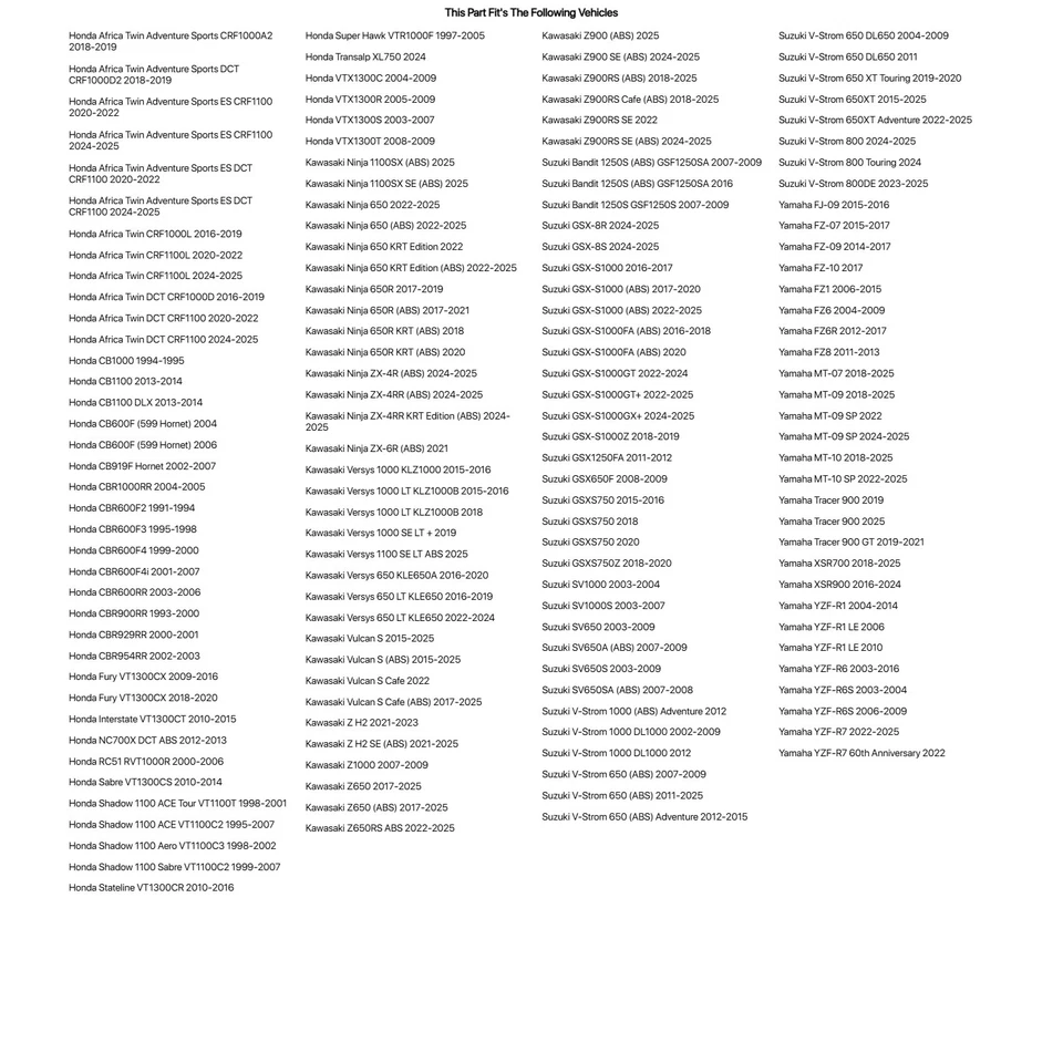 Тормозная колодка Tusk - спеченная металлическая задняя для KAWASAKI Versys 1000 KLZ1000 2015-2016 - Изображение 2 из 4