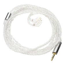 IEM Earphone Cable 28AWG 1.2m 4 Cores HiFi Ear Monitor Cable Silver 2.5mm, TFZ 