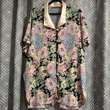 VTG 80s Victoria  s Secret M/L Gold Label Floral Sleep Shirt Nightgown