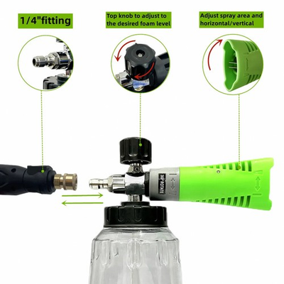 #ad #ad Foam Cannon with 1000 mL Bottle Adjustable Foam Lance for Pressure Washer $65.78