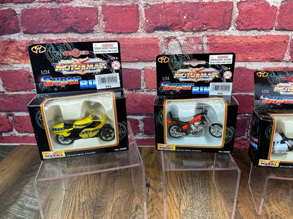 Assorted Lot 5 - MOTORMAX Die-Cast 1/24 Scale MOTORCYCLE Models Excellent #62009 - Image 2 of 4