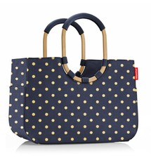 reisenthel loopshopper Tasche L Einkaufstasche Korb metallic dots blue OR4118