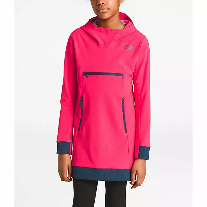 The North Face Big Girl s XL 18 Tekno Pullover Hoodie Atomic Pink NEW MSRP 85
