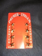 Pair US Army Police Full General Gold Plate Officers Rank Insignia Collar Dogs