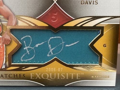 2006-07 Upper Deck Exquisite Barron Davis Scripted Swatches Auto & Patch #’d 25 - Picture 2 of 3