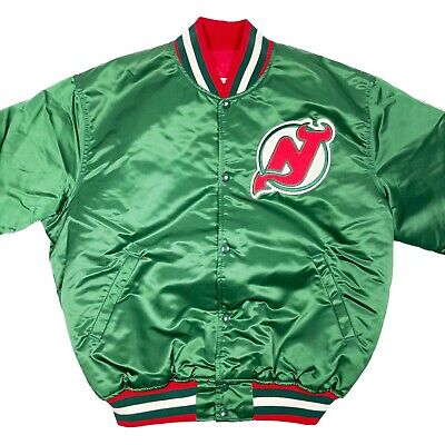 Vtg Rare NWOT NHL New Jersey Devils Green Starter Satin Vtg Rare NWOT NHL New Jersey Devils Green Starter Satin
