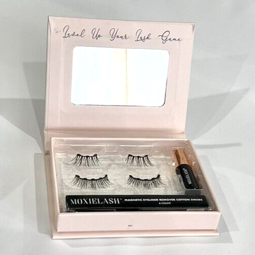 2 Pairs MOXIELASH Magnetic Eyelashes Set Eye lashes | Reusable | 100% Silk - Picture 3 of 9