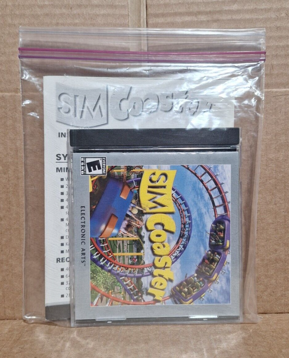 Sim Coaster (PC, 2002) - Complete Except for Box - Tested