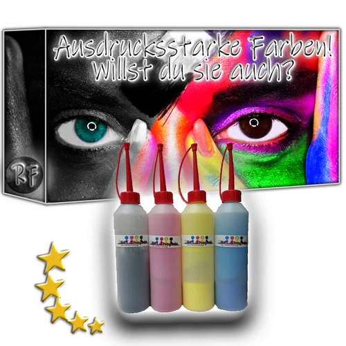 4x Refill-Toner Cyan, Magenta, Yellow, Black für Samsung CLP-325W