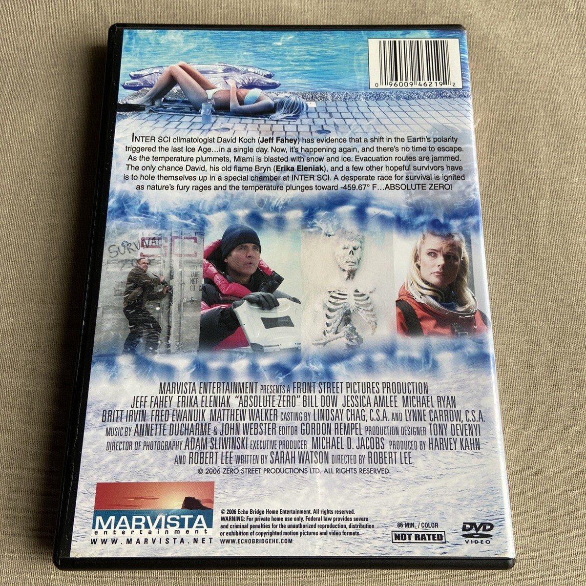 Absolute Zero (DVD 2006) Sci-Fi Disaster Horror Ice Age Jeff Fahey