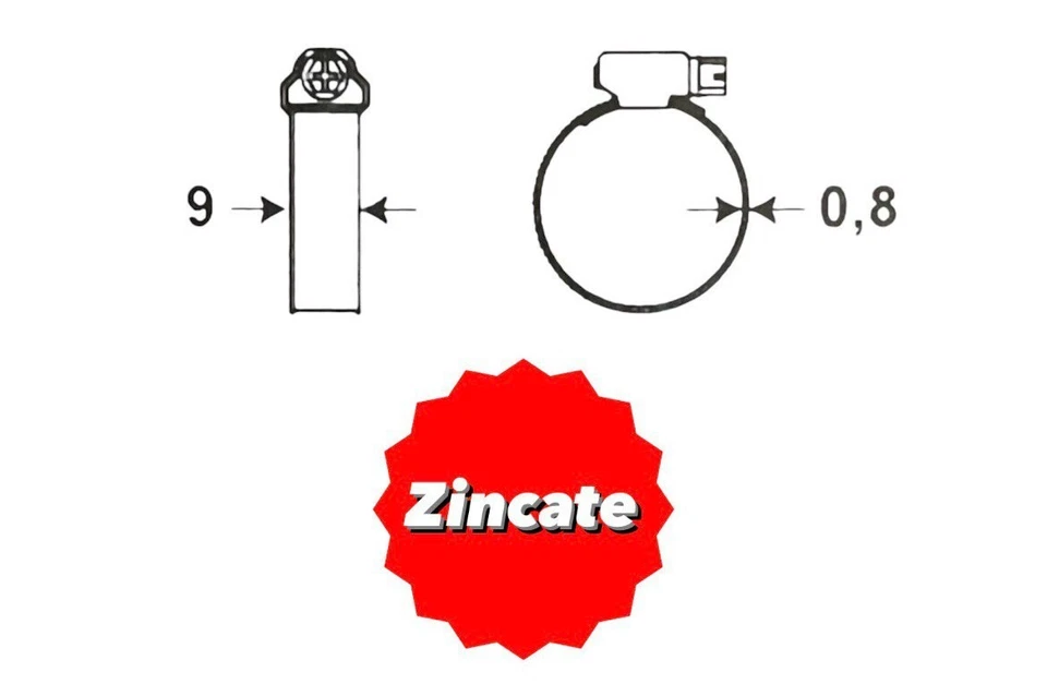 Fascette metalliche STRINGITUBO metallo acciaio per marmitta benzina auto kit - Immagine 2 di 3