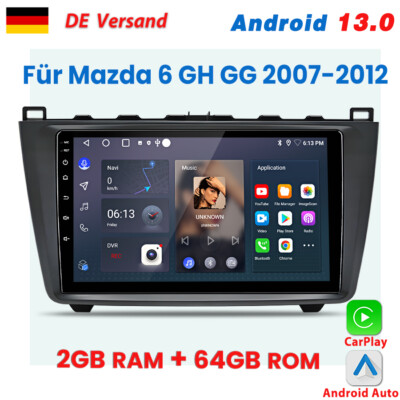 Für Mazda 6 GH mit BOSE Soundsystem Autoradio GPS Navi 9''Android 13 CarPlay WIFI