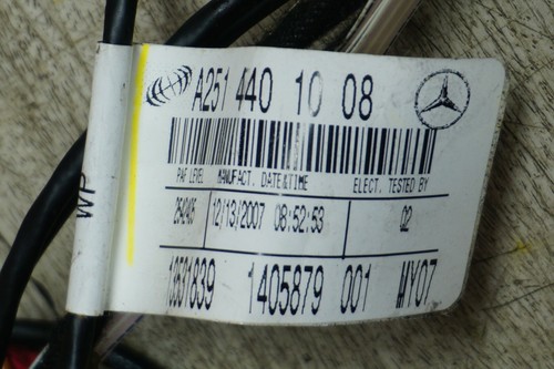 2008 MERCEDES R350 W251 4MATIC 3.5L ROOF HEADLINER PLUG WIRE WIRING HARNESS OEM - Picture 7 of 9