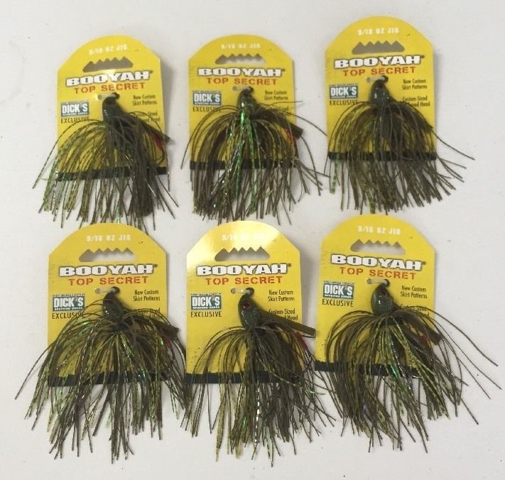 (6) Booyah Bait Company Top Secret Jig 9/16 Gunner Craw BYTSJ9657 eBay