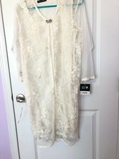 Designer  Kurta Kurti Embroidered Net with sequence Size S Open Front Pakistani