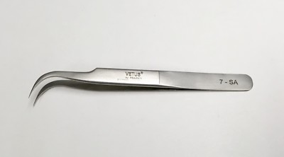 7-SA Vetus Tweezers Eyelash Extension Tweezer Tweezers 7-SA  ( 2-pack) 
