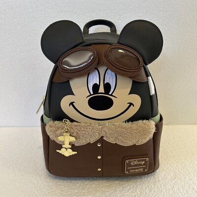 Loungefly Disney Aviator Mickey Mouse Cosplay Mini Backpack  display picture 1