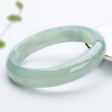 Certified Natural Grade AAA Ice flower Burmese Jade jadeite bracelet bangle