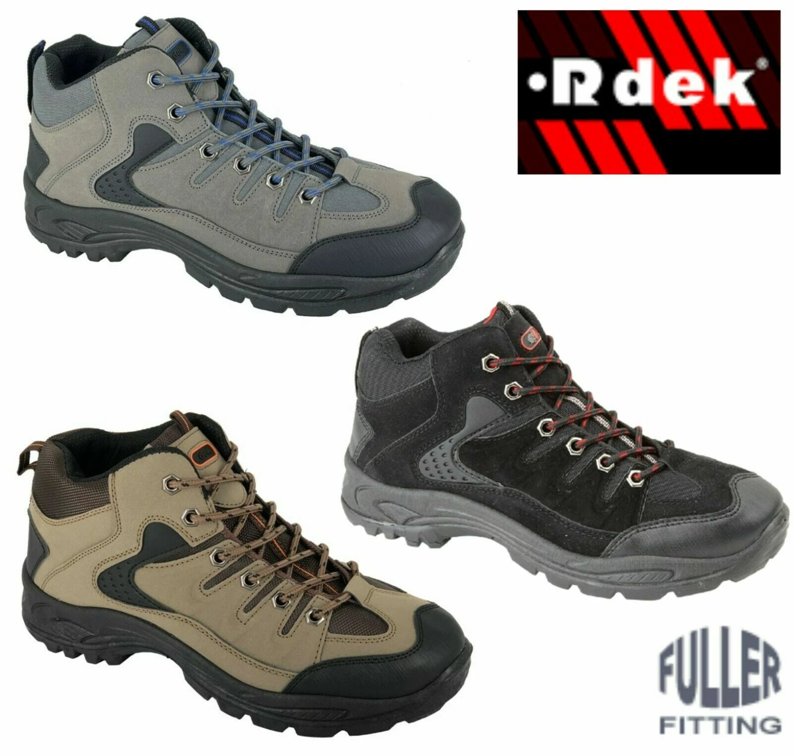 DEK NEW MENS WALKING BOOTS HIKING TRAIL WORK ANKLE CASUAL TRAIL TRAINER SHOES SZ