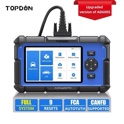 2025 TOPDON AD600 PRO FULL System Auto Diagnostic TOPSCAN PRO Car Key Programmer