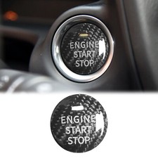 For Mazda 3 Axela CX-3/CX-5/CX-8/MX-5 Carbon Fiber Car Engine Start Button Cover