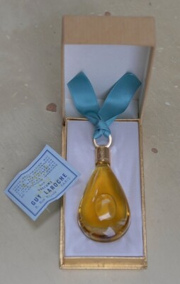 Vtg FIDJI by GUY LAROCHE splash PURE PARFUM 7ml 1/4 oz OLD FORMULA TEAR DROP btl