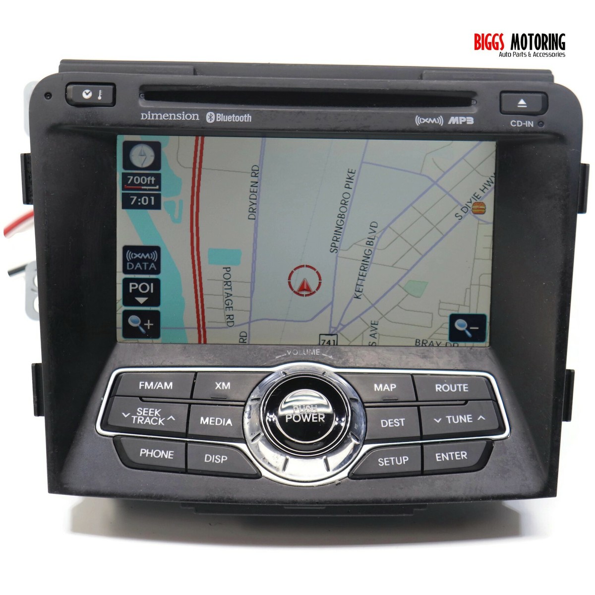 AMS 1seg navigation system 本体 2011-2013 Hyundai Sonata Radio Stereo Navigation Display Screen