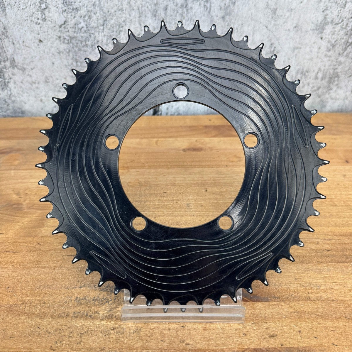 Low Mile! Alugear Round Aero 52T 110-BCD 5-Bolt 11/12-Speed Black 