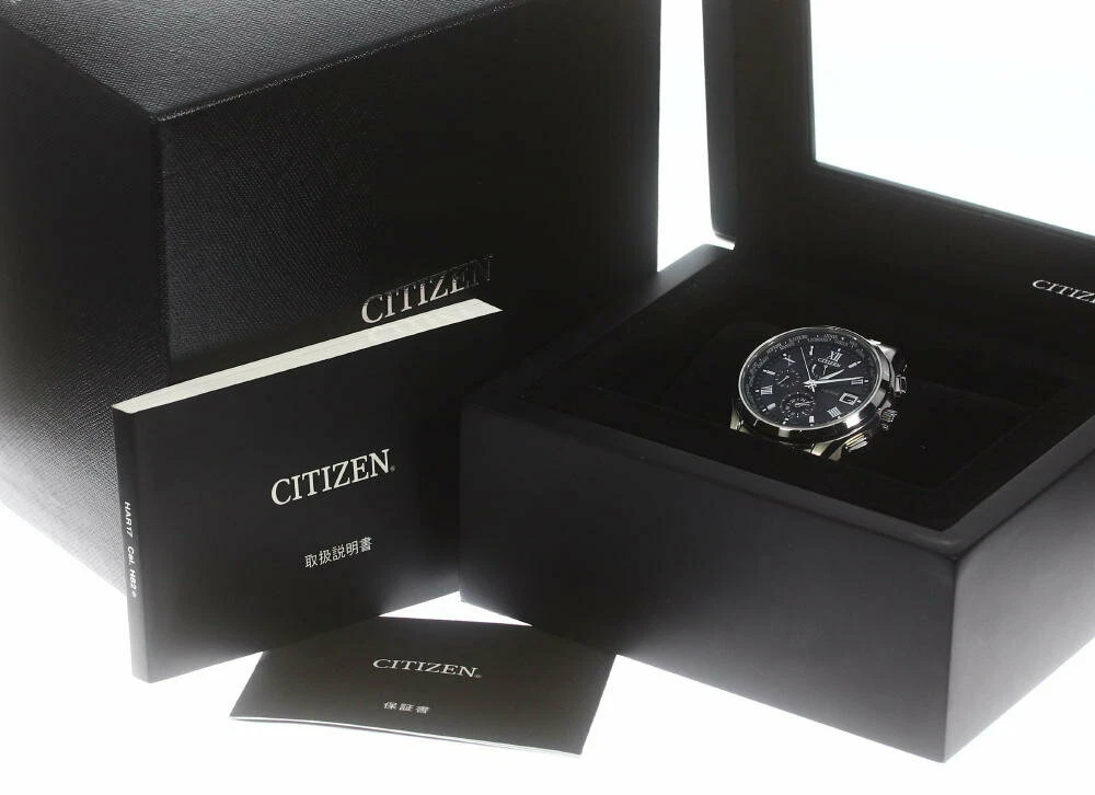 Box Guarantee Citizen Exceed Eco At9110-58E Solar Radio Wave Mens