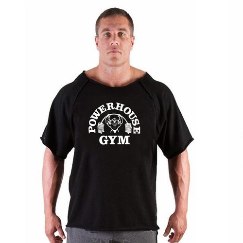 Men's T Shirts Fitness Men Bodybuilding Shirt Batwing Sleeve Rag Shirt Gym - Picture 26 of 51